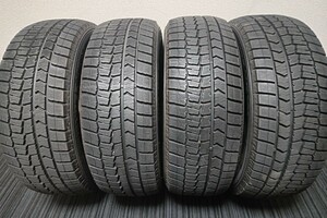 1シーズンのみ使用 225/55R18 ダンロップ WINTER MAXX スタッドレスタイヤ バリ山 225/55/18 ４本 エルグランド アウトランダー RAV4 深溝