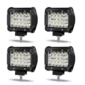 作業灯 LED ワークライト 72W【4個入り】デッキライト 12v/24v 兼用 防水 防塵 防震 集魚灯 前照灯 夜釣り 船舶 建築 各種作業車に対応