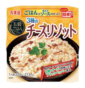 丸美屋食品工業 レンジで簡単! 五穀ごはん 3種のチーズリゾット 220g×6個