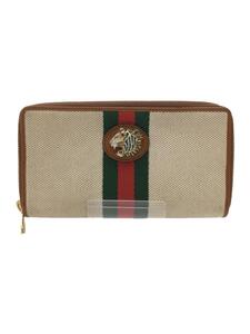 GUCCI◆シェリーライン/長財布/キャンバス/BEG/無地/メンズ/573791・496334//