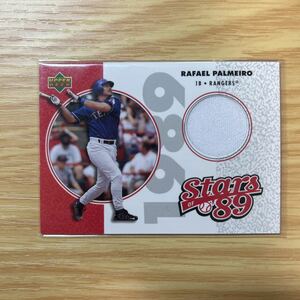 2002 Upper Deck Rafael Palmeiro jerseyカード stars of 89