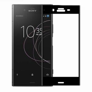 Xperia XZ1 SO-01K SOV36 701SO 0.26mm 枠黒色 全面保護 3D曲面カバー 強化ガラス 液晶保護フィルム 2.5D K452