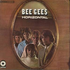 米ATCOオリジLP！パープル＆ブラウンLbl. Bee Gees / Horizontal 1968年 SD 33-233 ビージーズ Massachusetts World収録