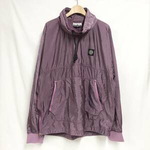 ○★新品未使用　STONE ISLAND（ストーン・アイランド）　ナイロン リップストップ メタルスモックジャケット　M　パープル系★○