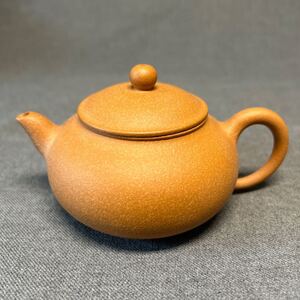 紫砂壷　紫砂急須　宜興　紫砂　名人作品　在銘あり　朱泥　茶道具　煎茶　茶道　管理008