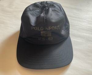 激レア.90s.POLO SPORT US-67 ビンテージ ポロカントリー vintage 星条旗 RLX 黒 ポロスポーツ 国旗 polo1992 RL93 polo1993