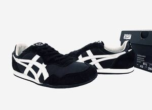 美品!! 名作!! Onitsuka Tiger SERRANO オニツカタイガー セラーノ ブラック 黒 × 白 us 8.5 / 26.5 ㎝ 箱付