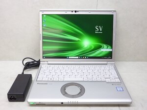 ☆1円☆第8世代☆CF-SV8TDLVS☆Core i5 1.60GHz/8GB/SSD256GB/高解像度1920×1200/累積2610/無線/Bluetooth/カメラ/Office/Win11DtoD領域☆