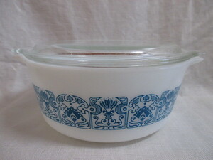 即決★PYREX オールドパイレックス　キャセロール☆Horizon Blue　ホライゾンブルー