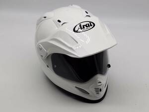 Arai アライ TOUR-CROSS3 GLASS WHITE ツアークロス3 グラスホワイト フルフェイス ヘルメット Mサイズ