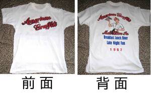 アメリカン・グラフィティ　American Graffiti　★　両面ペイント　Tシャツ　M・L・2L. 3L　の4サイズあり