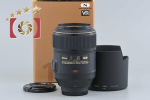 【中古】Nikon ニコン AF-S MICRO NIKKOR 105mm f/2.8 G ED VR 元箱付き