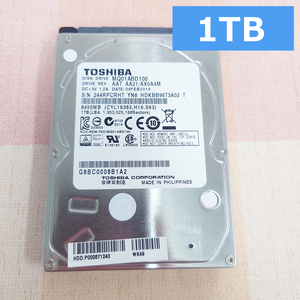 正常品 TOSHIBA 1TB(1000GB) 2.5インチ HDD