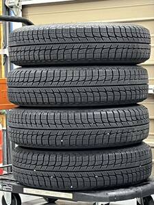 155/80R14LT アルミ　極上！4本　2022年製　ミシュラン　4×100 +39 関東関西送料8760円　スタッドレスタイヤ サクシード　プロボックス