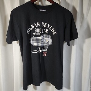 スカイライン　GT-R　SKYLINE　Tシャツ　サイズＭ　黒色　中古品