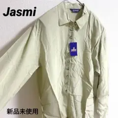 Jasmi silk ブラウス F ライトグリーン シルク ワイシャツ 黄緑