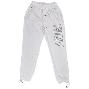 [並行輸入品] AMIRI アミリ Zoltar ロゴ SWEAT PANTS スウェットパンツ (ホワイト) (L)