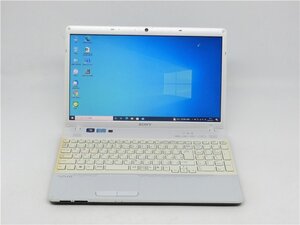 カメラ内蔵/15.6型/HDMI/USB3.0/無線WIFi/ノートPC/Win10/SSD256/8GB/2世代i3/SONY VPCEH18FJ 新品無線マウス Office搭載