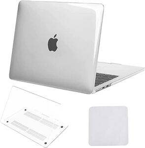 2320076☆ 【M3/M2】Haoea MacBook Air 13.6インチ ケース カバー 2024 2023 2022 対応 A3113 A2681 おしゃれ 薄型 （クリスタル透明）