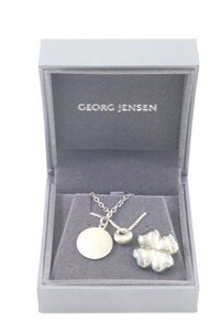 【3点】GEORG JENSEN ジョージジェンセン SV925 ネックレス ペンダント ブローチ シルバーアクセサリー まとめ売り 2867-A