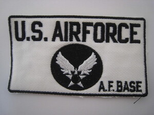 新品★U.S.AIRFORCE ワッペン 黒