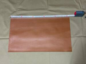 ☆【牛ヌメ革 カットレザー ブラウン】1.2mm 30×52cm レザークラフト①