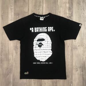 LACOSTE × BAPE BIG HEAD Tシャツ Sサイズ ブラック a bathing ape ラコステ エイプ ベイプ アベイシングエイプ mk32