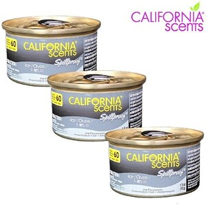 CALIFORNIA SCENTS カリフォルニアセンツ 「ICE」アイス 芳香剤 3缶セット