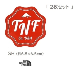 ２枚セット TNF Print Sticker NN32229 SH ノースフェイス ステッカー 防水素材 未使用