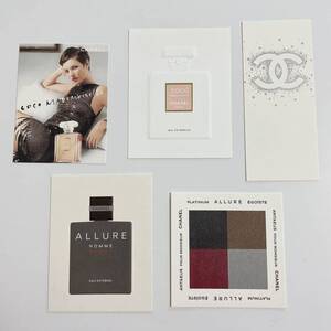 即決☆CHANEL シャネル 香水 テスターカード 5種類 (d