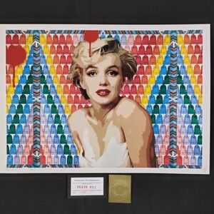 世界限定100枚 DEATH NYC アートポスター K37 バンクシー Banksy アンディーウォーホル Andy Warhol マリリンモンロー VUITTON