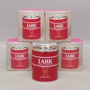 未使用 4点まとめ LARK ラーク 灰皿 缶 煙草 タバコ 喫煙グッズ ノベルティ 昭和レトロ ヴィンテージ 元箱入 Z5505