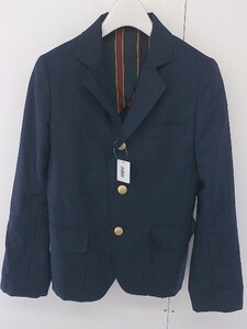 ◇ BEAMS BOY ビームス ボーイ 3B シングル 長袖 ジャケット サイズ0 ネイビー系 レディース