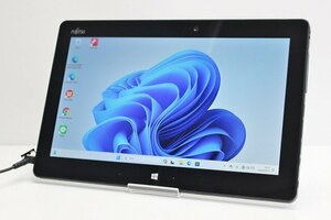 1円スタート タブレットPC Windows11 WPS office搭載 富士通 Arrows Tab Q616 SSD128GB メモリ4GB Core M3 6Y30 11.6インチ カメラ