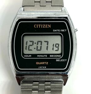 希少 シチズン 薄型デジタル 電池交換済み DX-5033 P040-311051 ビンテージ 昭和レトロ CITIZEN