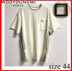 WOOYOUNGMI✨カットソー　Tシャツ　ロゴ　プレート　44