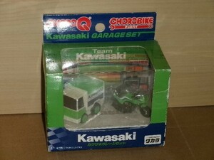 チョロＱ チョロバイ Kawasaki ガレージセット[箱傷み]