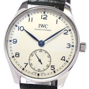 IWC SCHAFFHAUSEN IW358304 ポルトギーゼ オートマティック40 スモールセコンド 自動巻き メンズ 美品 保証書付き_777900