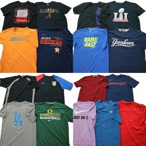 古着卸 まとめ売り ナイキ 半袖Tシャツ 17枚セット (メンズ M /L )　英字ロゴ　プロチーム　エンジェルス MS9647 1円スタート