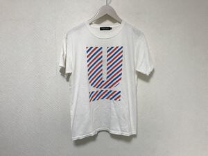 本物アンダーカバーUNDERCOVERロゴプリントコットン半袖TシャツアメカジサーフビジネススーツメンズXS白ホワイトホンジュラス製