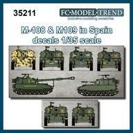 新品塗料・工具 1/35 アメリカ M108＆M109デカール(スペイン軍仕様) [FC35211]