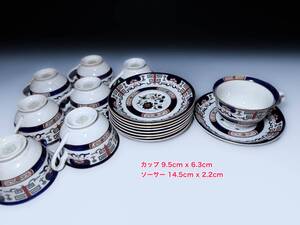 オールドニッコー NIKKO NKT 日本硬質陶器 IRON STON CHINA N.K.PORCELAINカップ＆ソーサー 紅茶器珈琲道具 8客