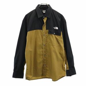 ノースフェイス アウトドア NR11961 バイカラー 長袖 シャツ L 黒系 THE NORTH FACE メンズ