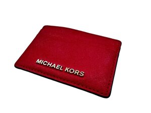 MICHAEL KORS マイケルコース 本体 ブランド 赤 レディース レッド カードケース 名刺ケース カード入れ 名刺入れ レザー