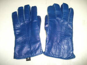 SUIT SELECT スーツセレクト 羊革 革 レザー グローブ 手袋 ブルー