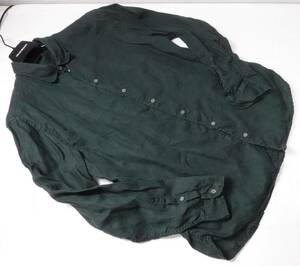 ◆美品◆エンポリオアルマーニ 定価60,000円 緑の長袖シャツ メンズ XL