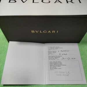 BVLGARI ブルガリ 国際 保証書 ギャランティ 純正 ギャラ 正規 ギャランティー 付属品 海外 購入店 日付 Ref. 製品番号 印 記入 ⑩