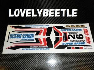 送料無料　1/10 スーパーセイバー 旧バージョン ビニールステッカーセット super sabre