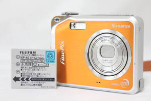 【返品保証】 フジフィルム Fujifilm Finepix V10 オレンジ 3.4x バッテリー付き コンパクトデジタルカメラ v8180