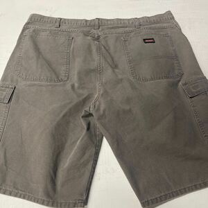 XXL W44 灰緑 USA古着 DICKIES CARGO WORK カーゴショートパンツ SP107